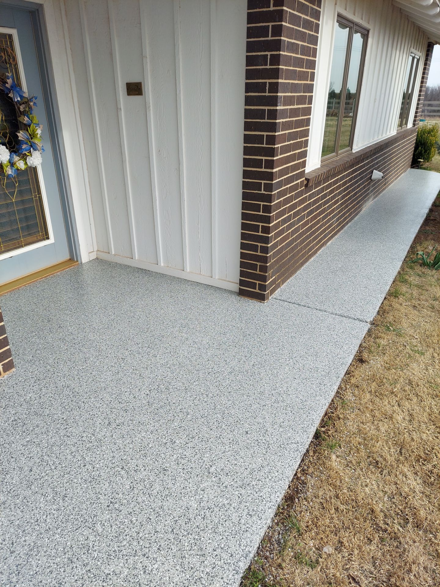 Garage & Sidewalk with Slate Stone by Copperhead Coatings