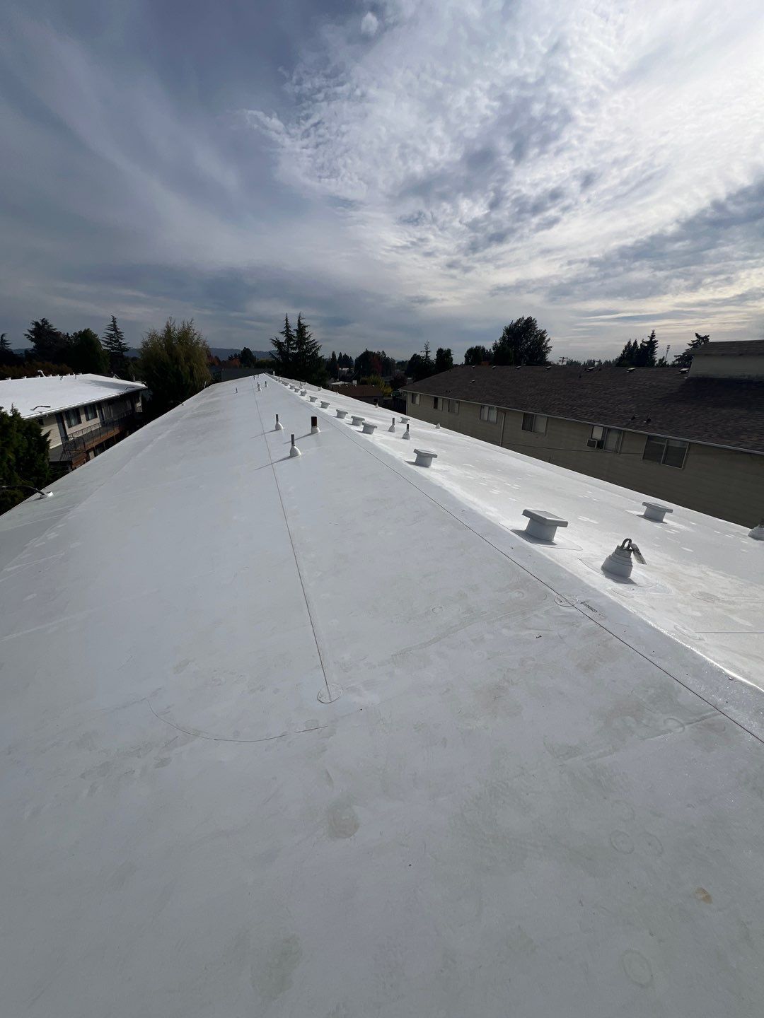 Commercial Flat Roof Installation using GAF 60Mil TPO  by Orezona Building & Roofing Company, Inc.