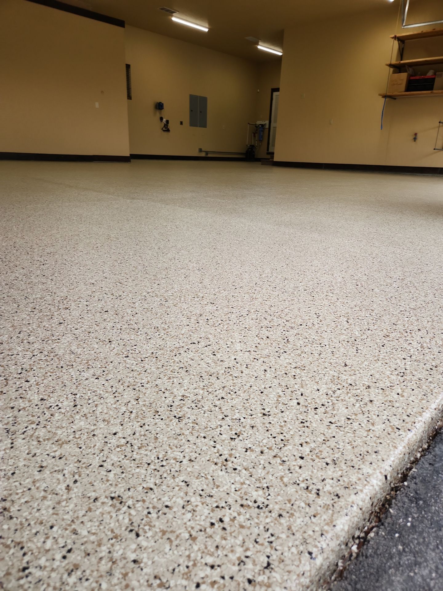 Garage Transformation using Driftwood by Croc Coatings, LLC