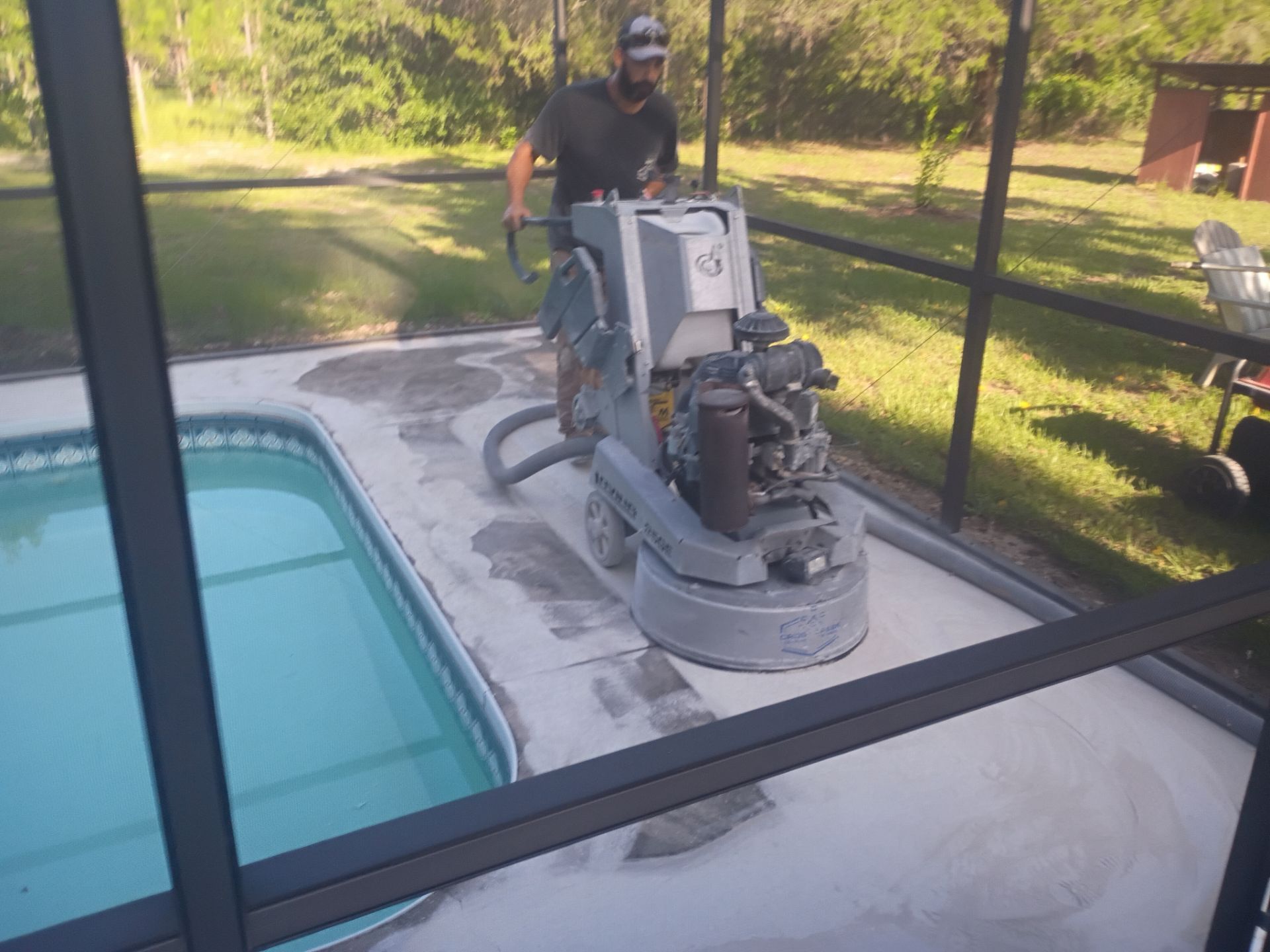 Pool Deck and Driveway in Pebble Beach by Cross Creek Concrete Coatings