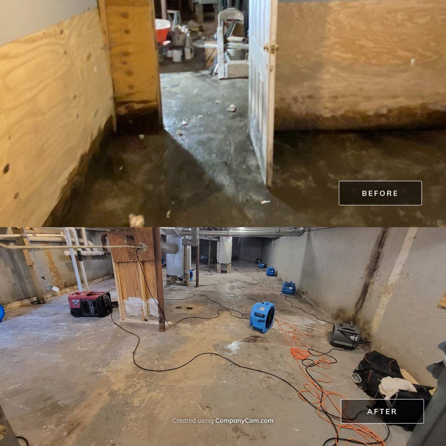 Overhead Sewage Pipe Burst by Chicagoland Water Medics