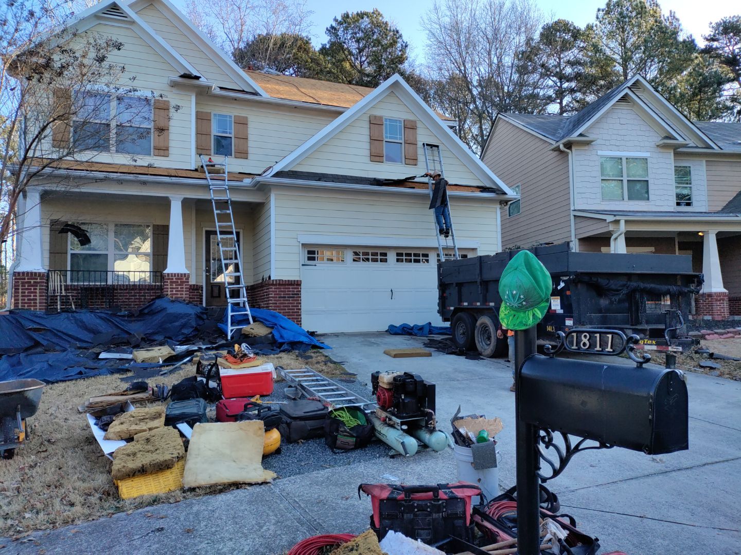 Residential Roofing Installation using Owens Corning by Inspector Roofing and Restoration