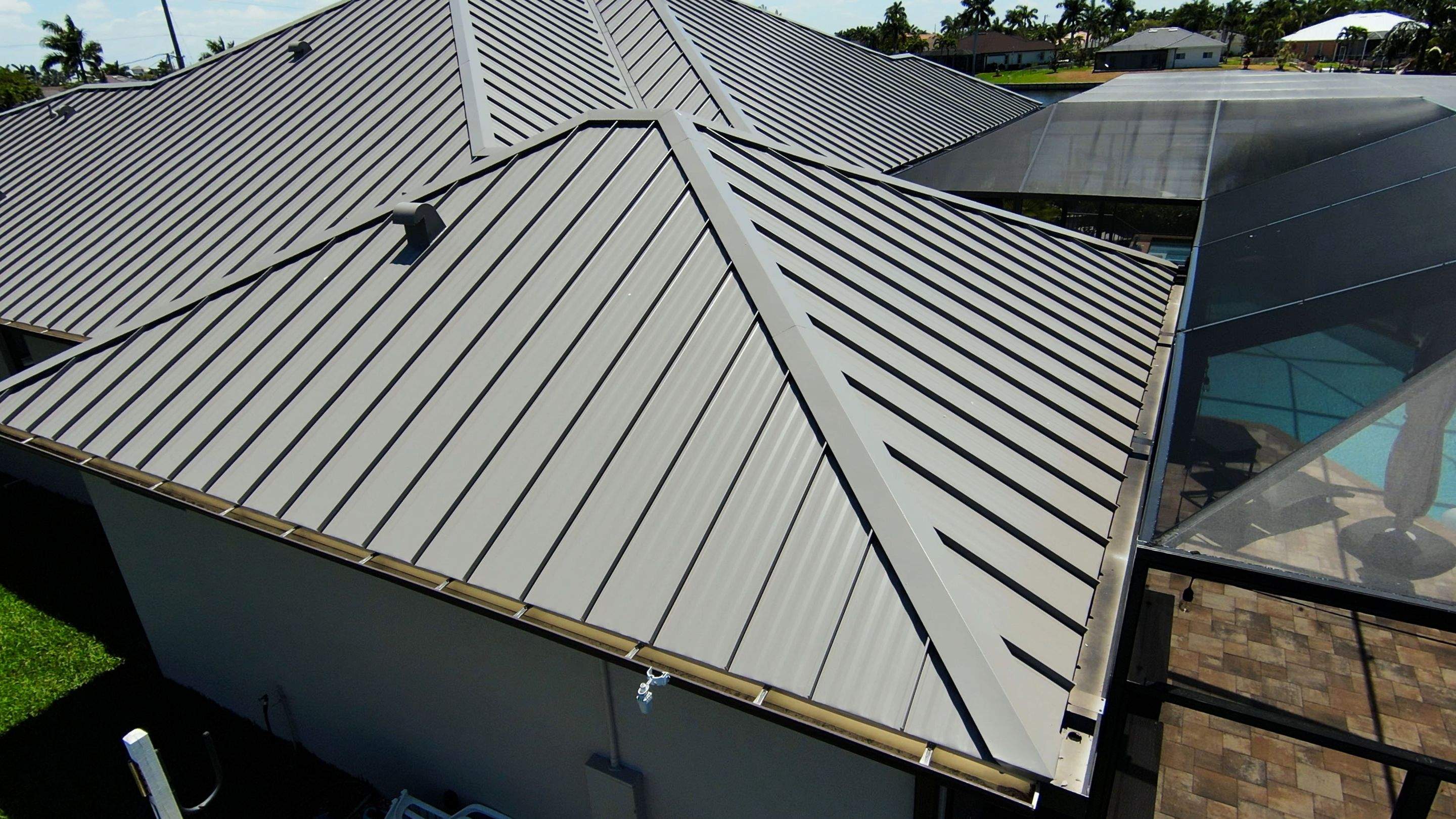 Residential Roofing Installation using Gulf Coast Metals Gulf Seam Panels by Four Peaks Roofing