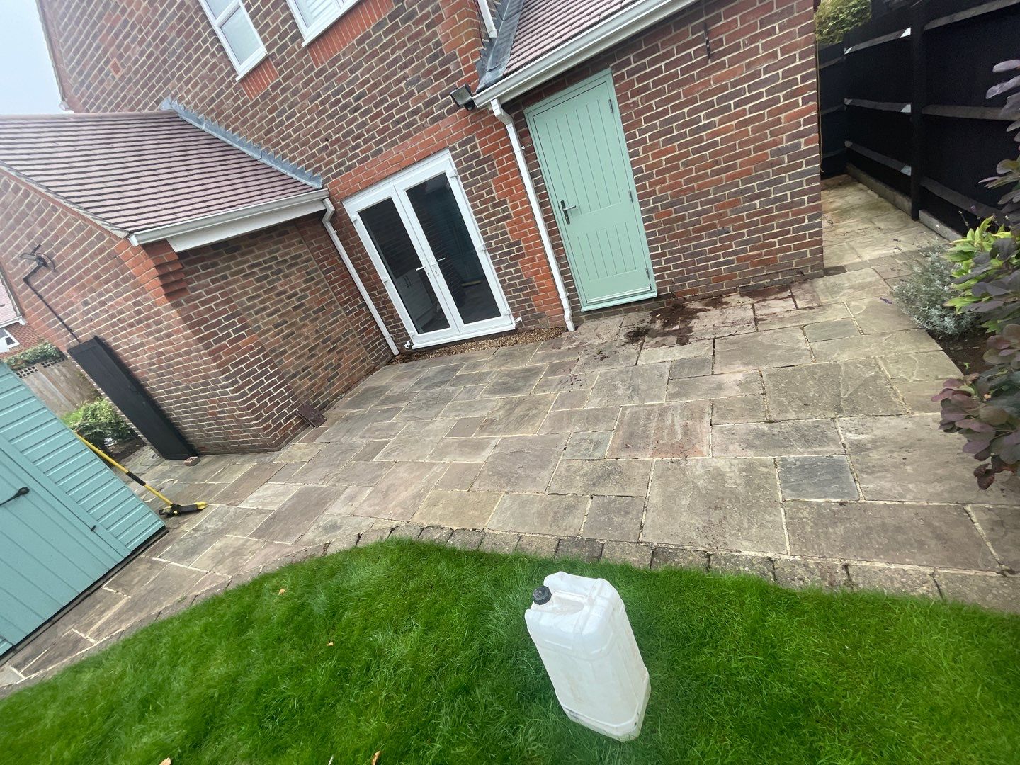 Roof -Patio -Side Path Clean using Honda 15lpm Low Pressure Washing Machine by Ges Exterior Cleaning ltd
