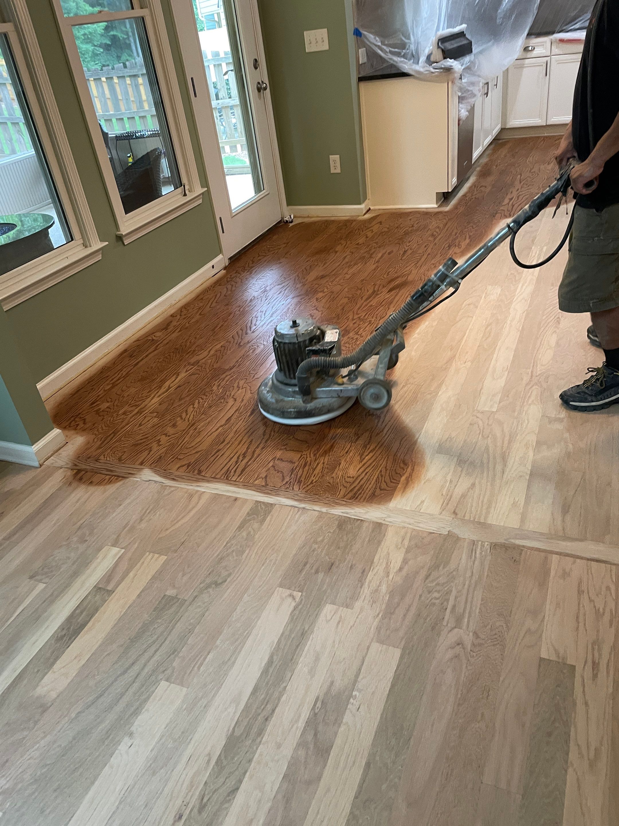 Red Oak refinish with English Chestnut by Footprints Floors of East Atlanta