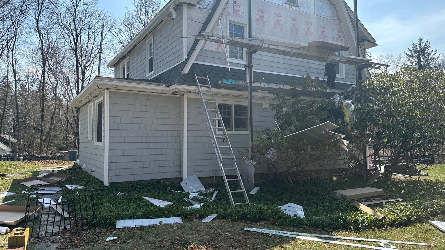 Siding Installation using Certainteed Cedar Impressions Sterling Gray by A Plus Exterior