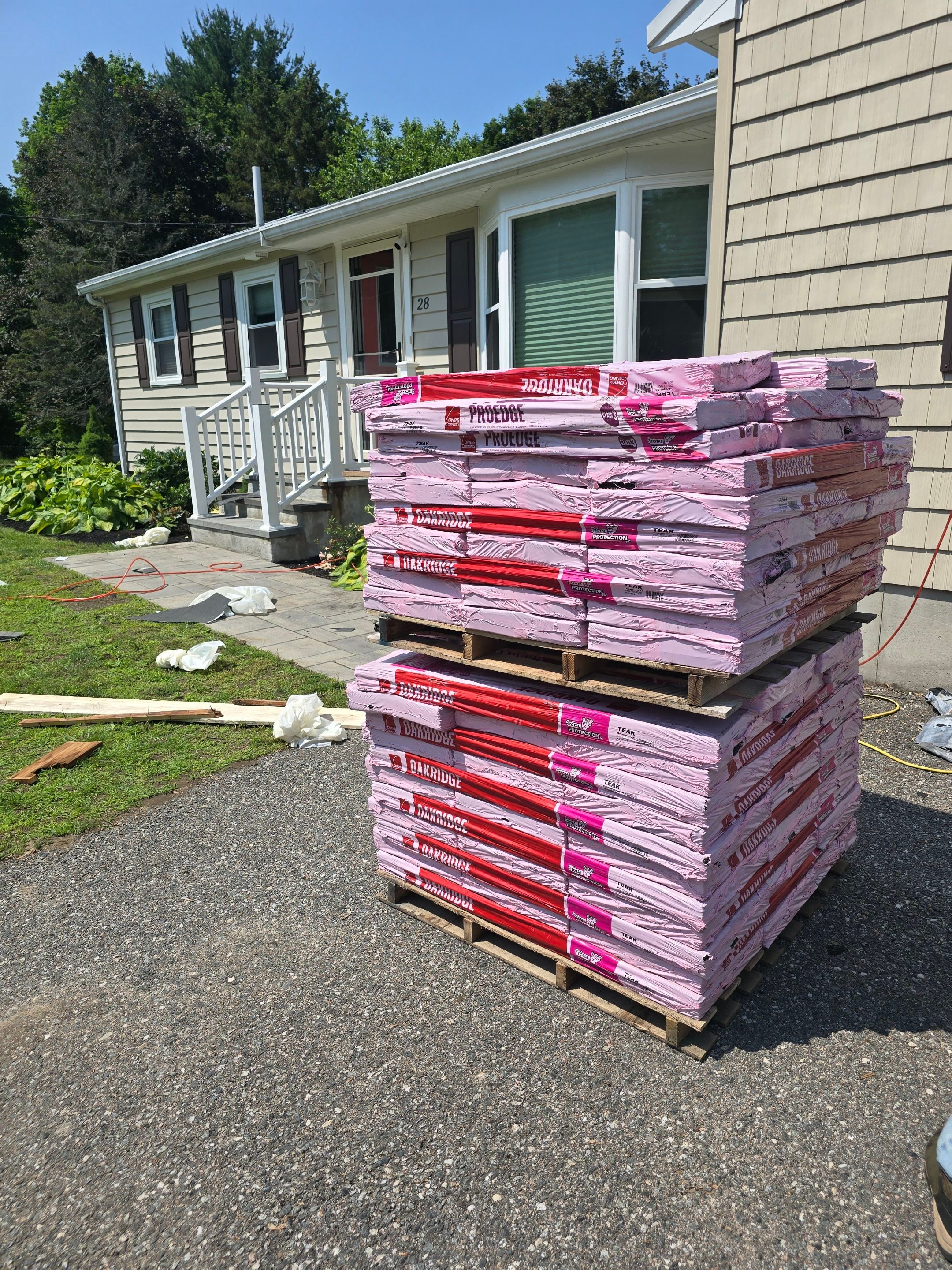 Full Roof Replacement & Chimney Repair – Onyx Black, MA by Mighty Dog Roofing of Greater Middlesex County