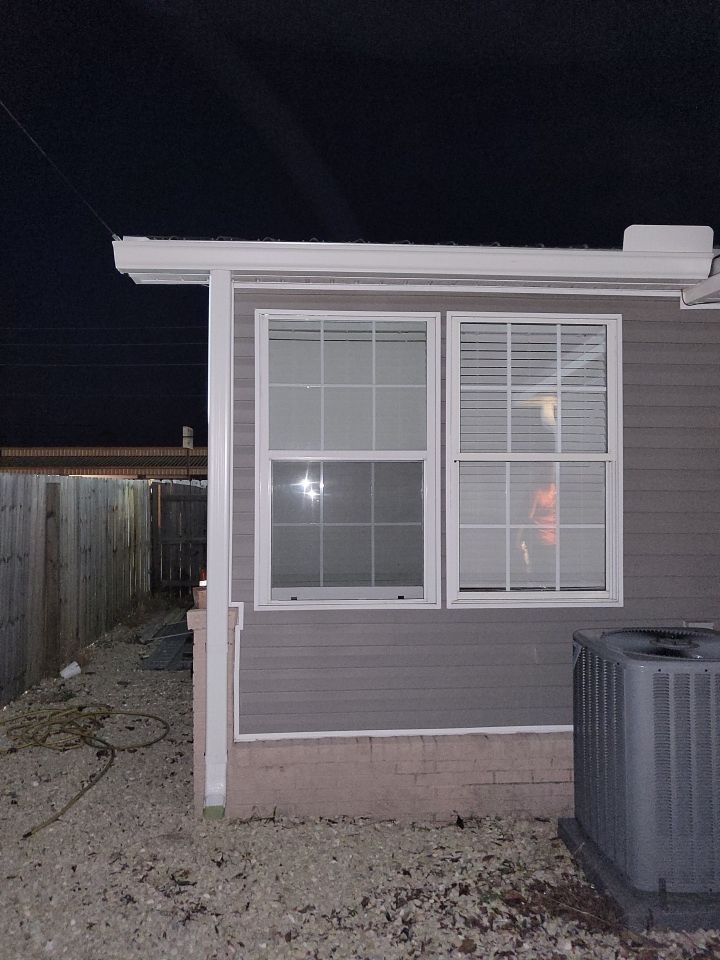Gutter Installation using K-Style Seamless Gutters by Gutter Professors