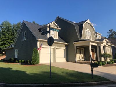 Sage Green Exterior House Painting and Trim Refresh in Acworth