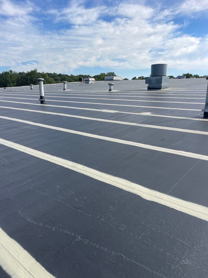 Commercial Roofing Installation using Coatings by Kentucky Commercial Roofing