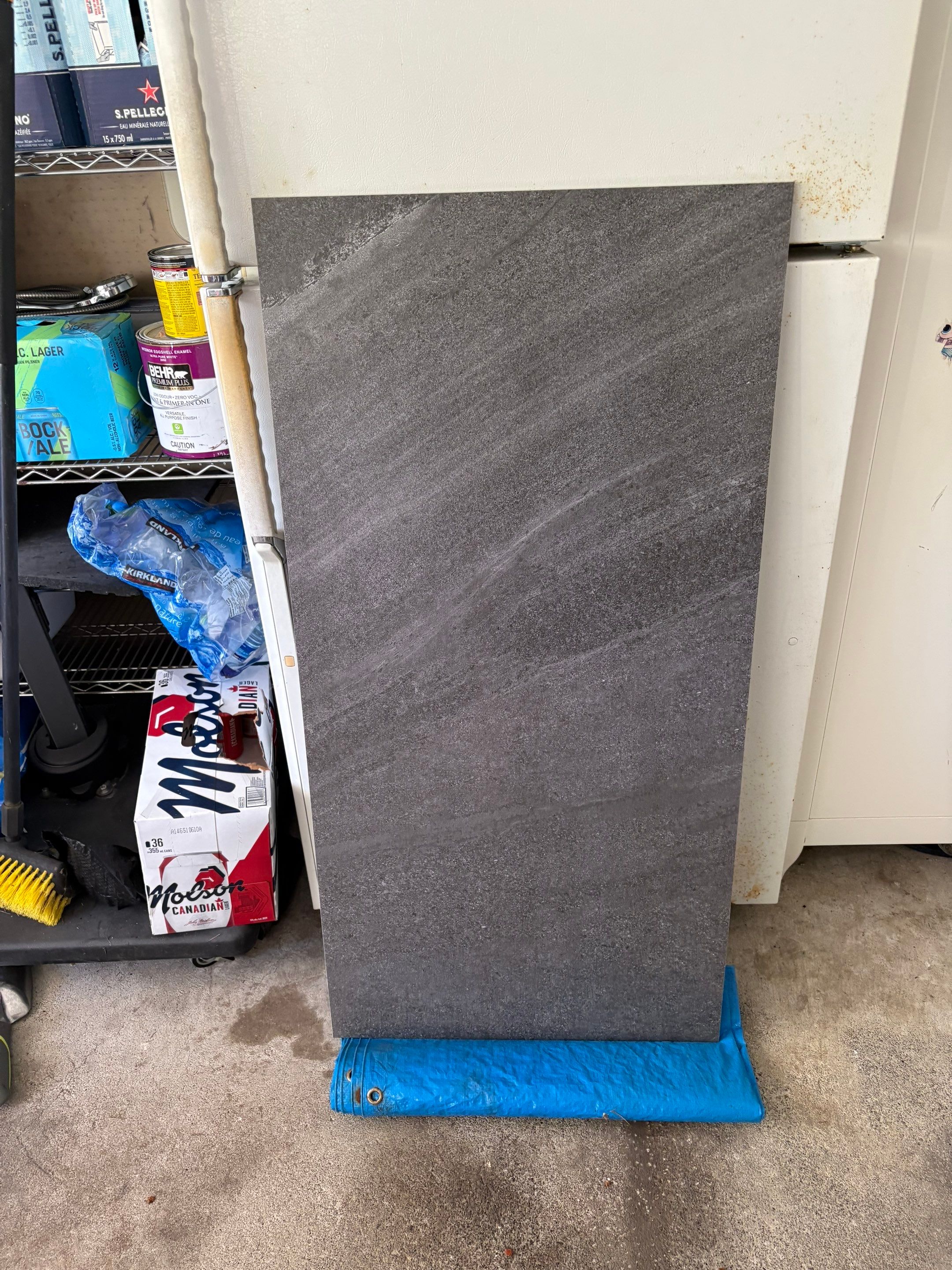 Bathroom Tile Floor Upgrade After Toilet Leak – West Vancouver Rental Property by YVR Construction Group