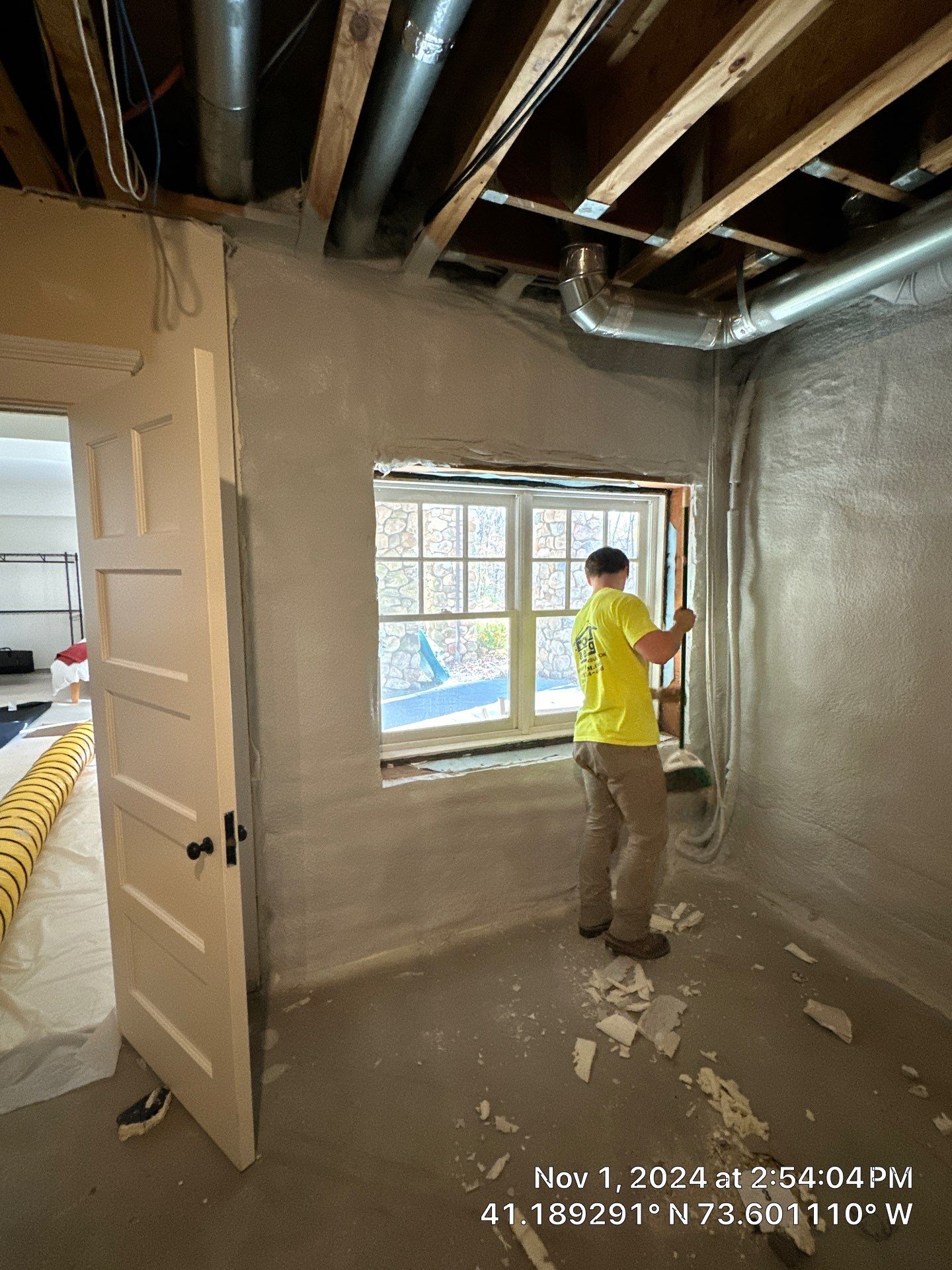 Attic Insulation using open cell spray foam by NYS Foam & Energy