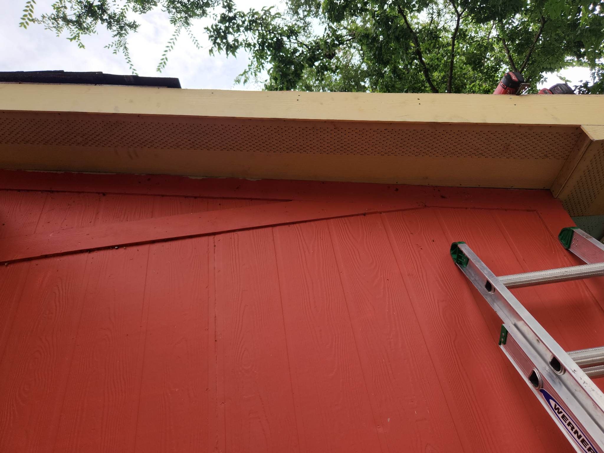 Tree Damage Roof Fascia and Soffit Repair by DeZign Roofing & Exteriors