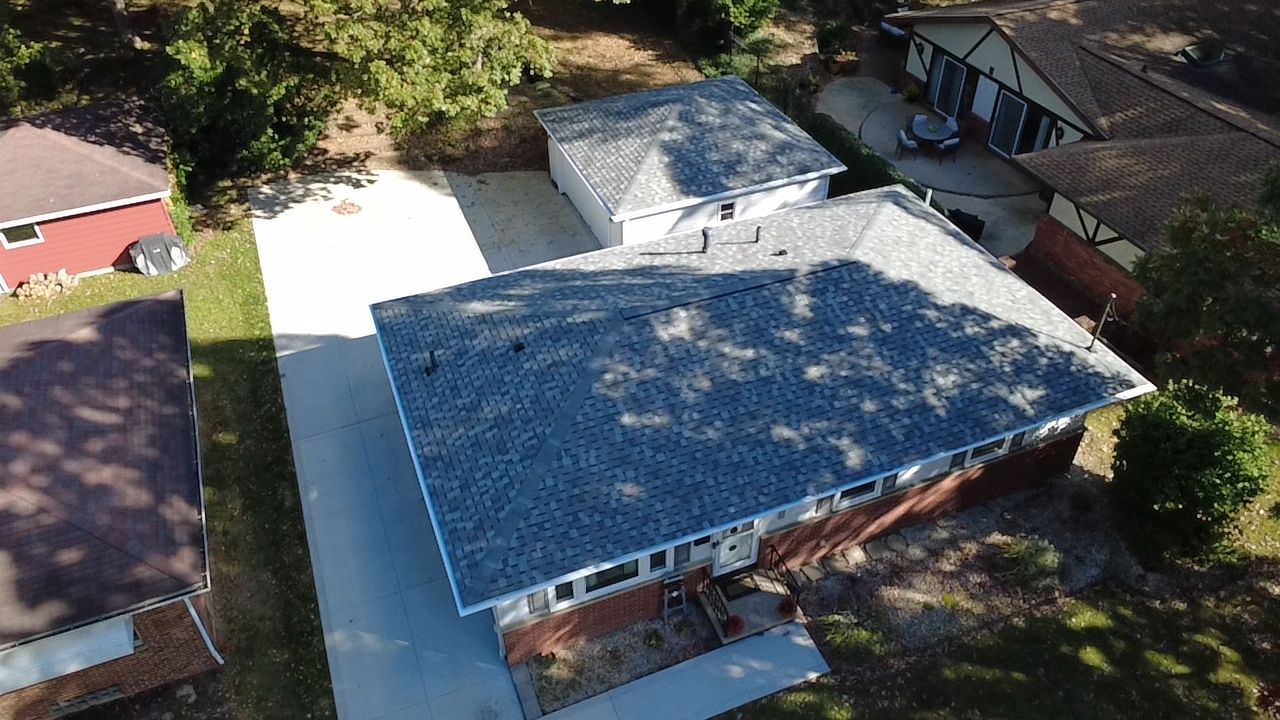 Atlas Pinnacle, Color, Coastal Granite, Drip Edge, Color, Black by Eagle Eye Roofing