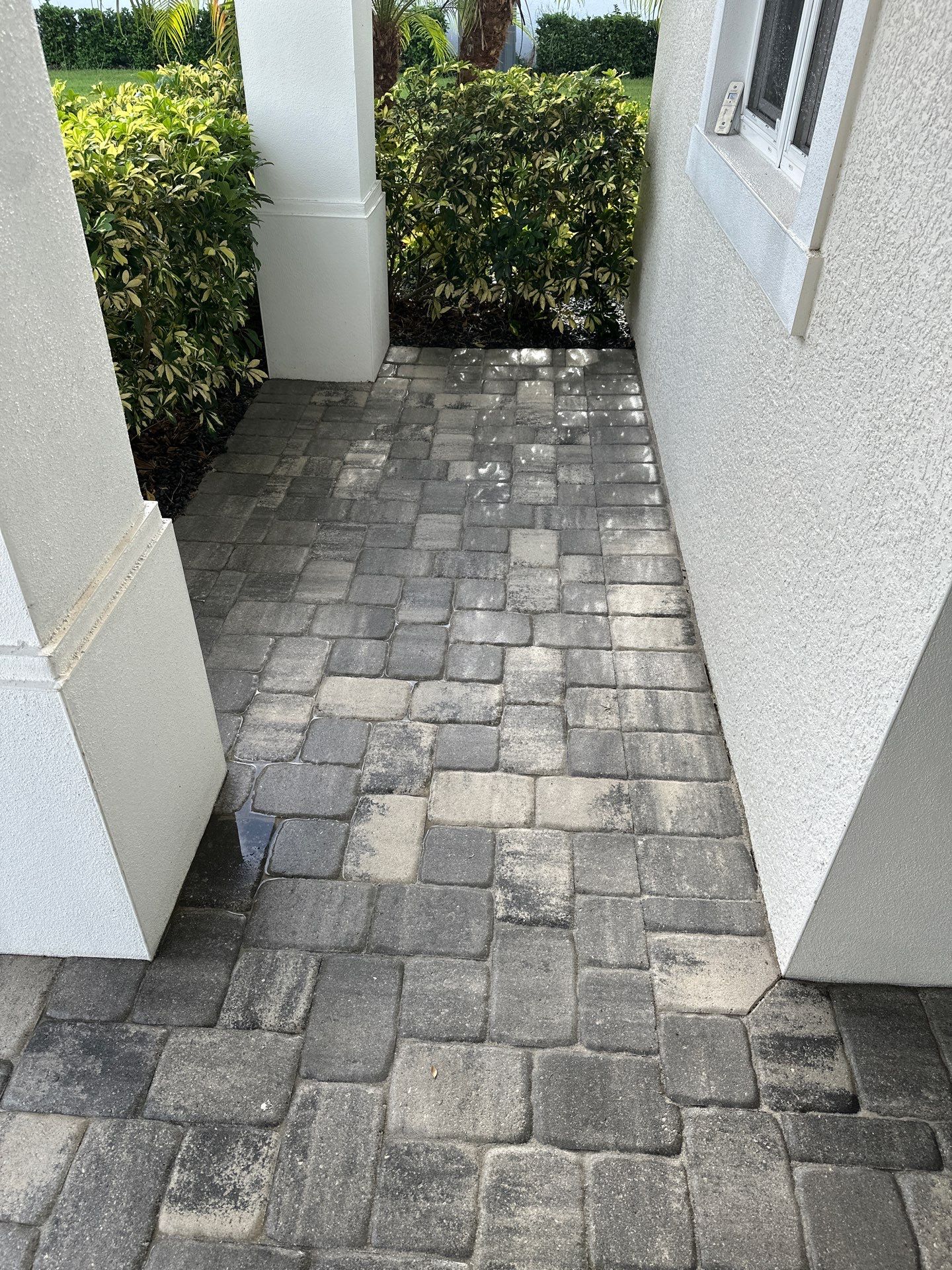 Paver Driveway, Sidewalk, and Culvert Cleaning in Winding River Community, Bradenton, FL by Sunshine AquaWash