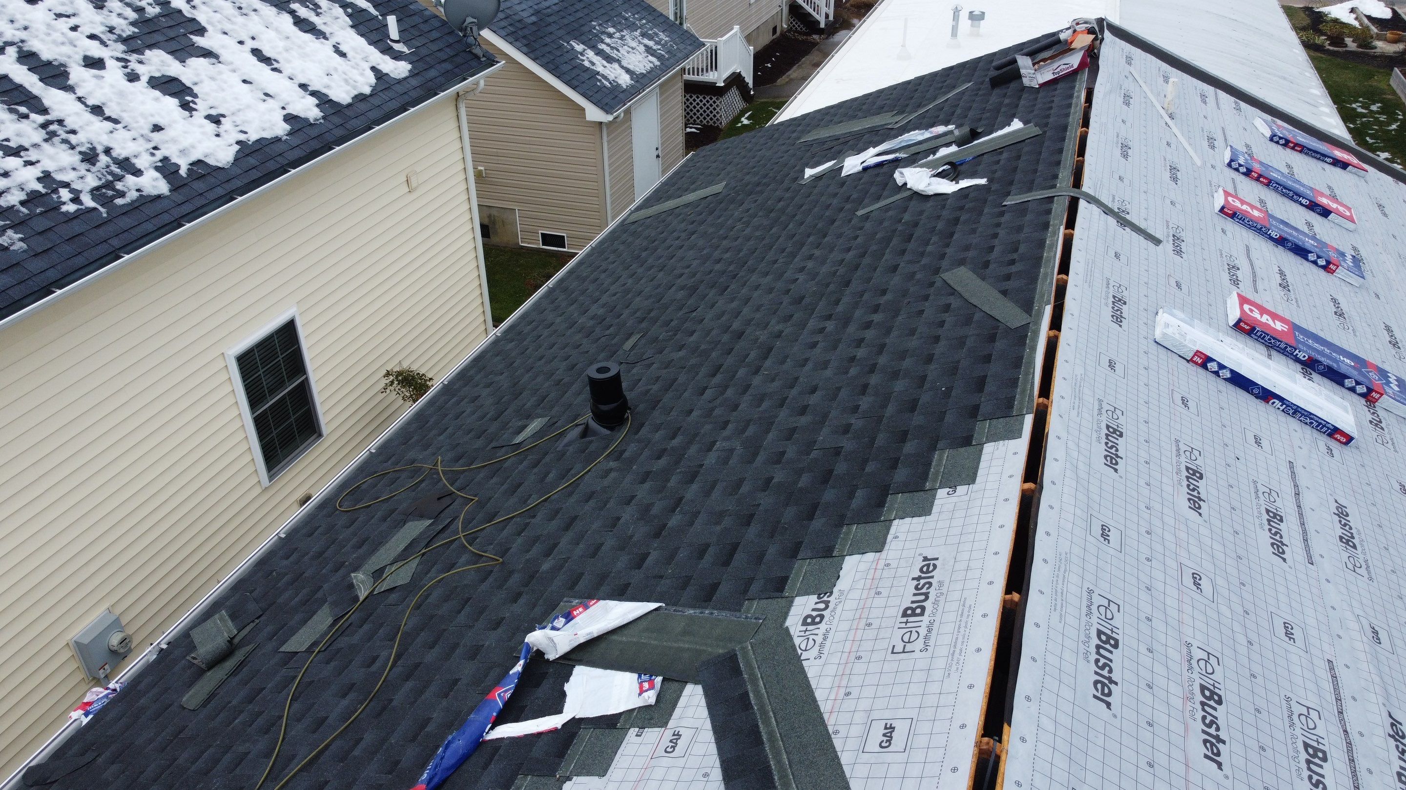 Residential Roofing Installation using GAF Timberline HDZ by Matter Construction, LLC