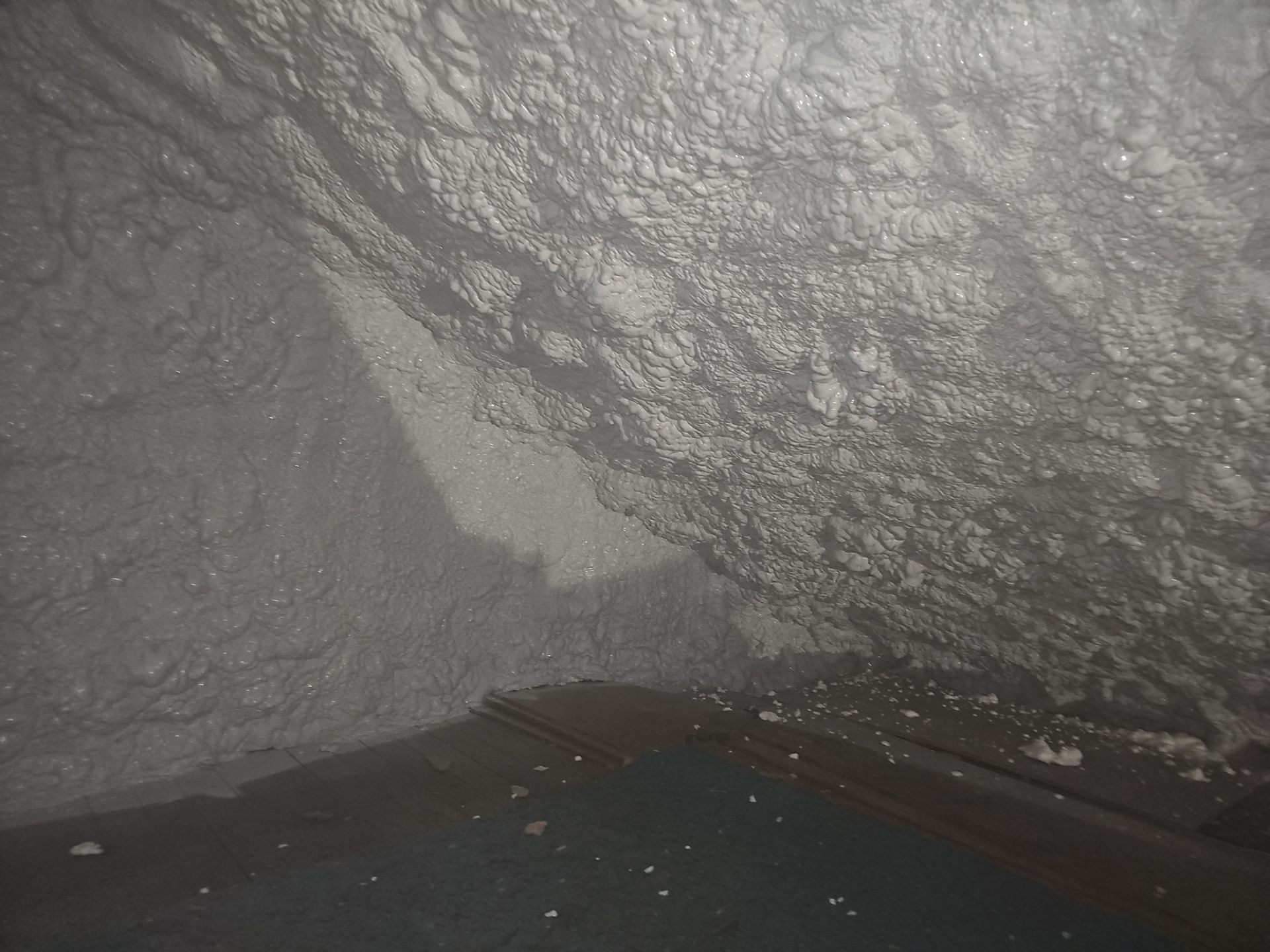 Attic Insulation using open cell spray foam by NYS Foam & Energy