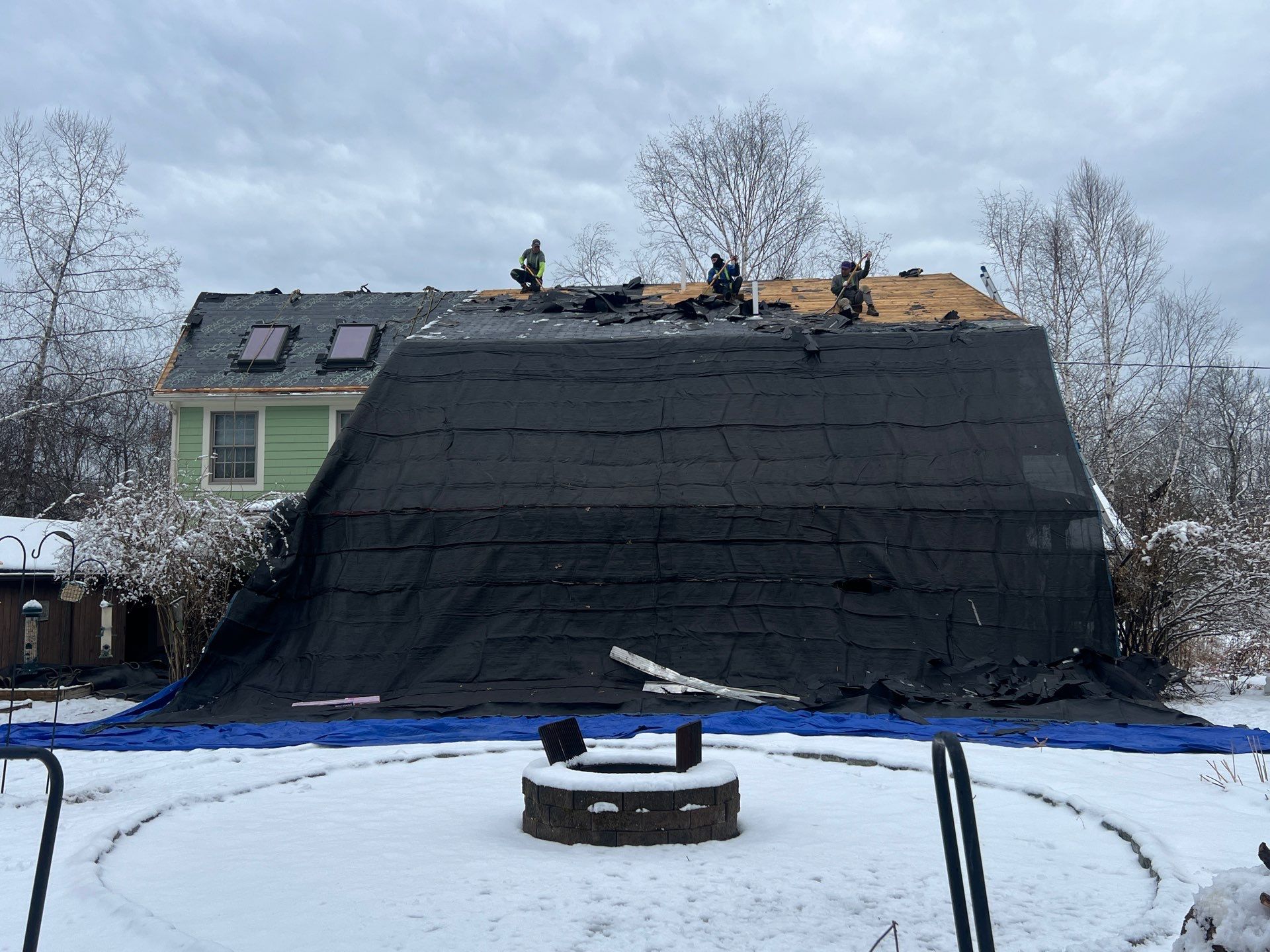 OC Roofing System Installed in Falmouth, ME by Tall pine roofing