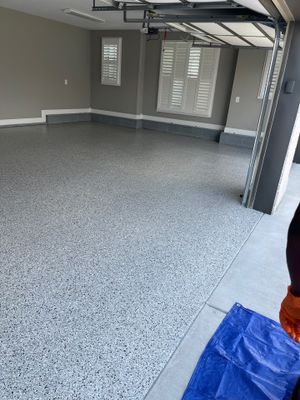 Garage Floor Coating using Cabin Fever