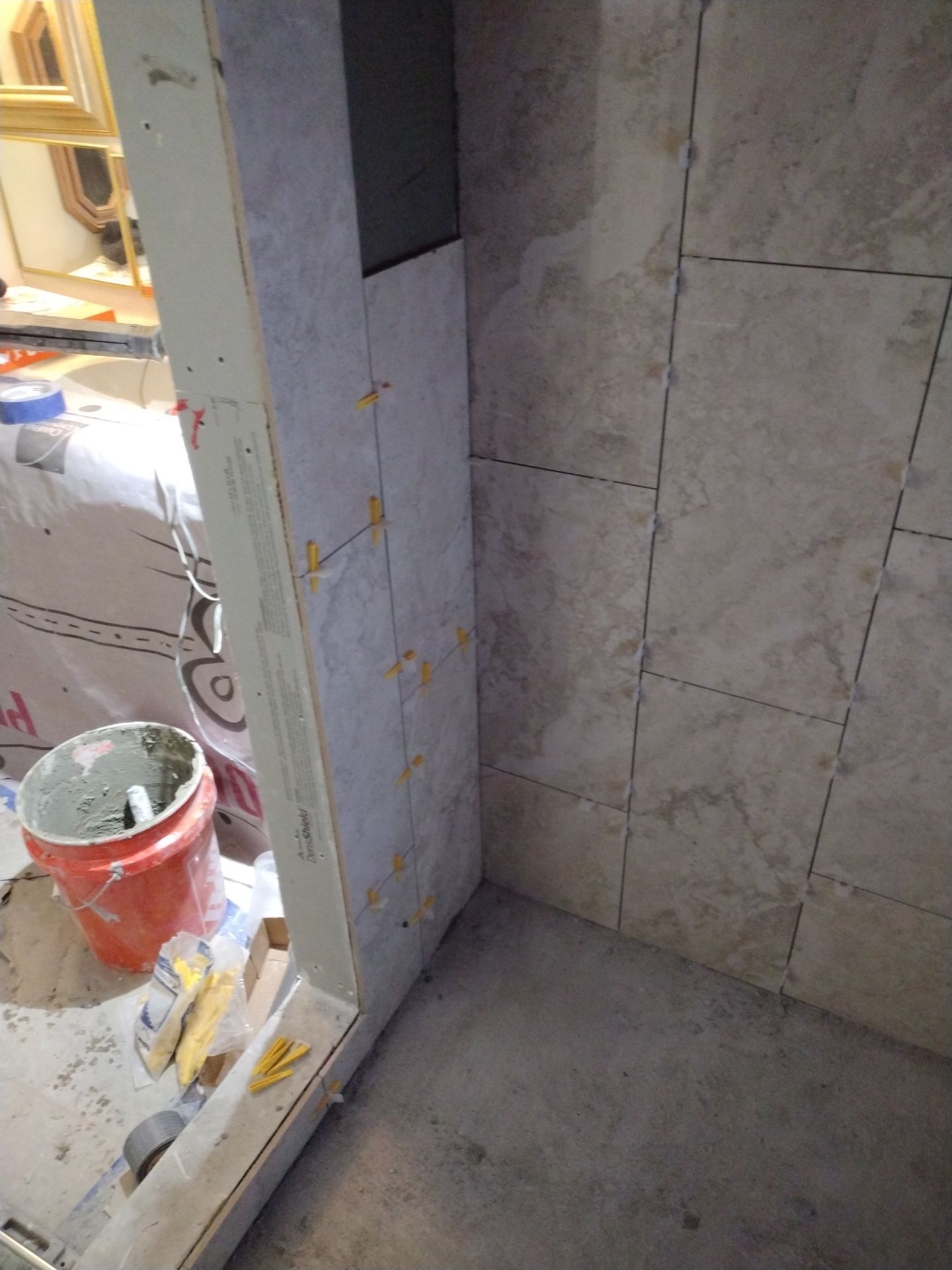 Shower Remodel & Ceiling Restoration – Correcting Water Damage and Rebuilding Right by Johnny Five Construction
