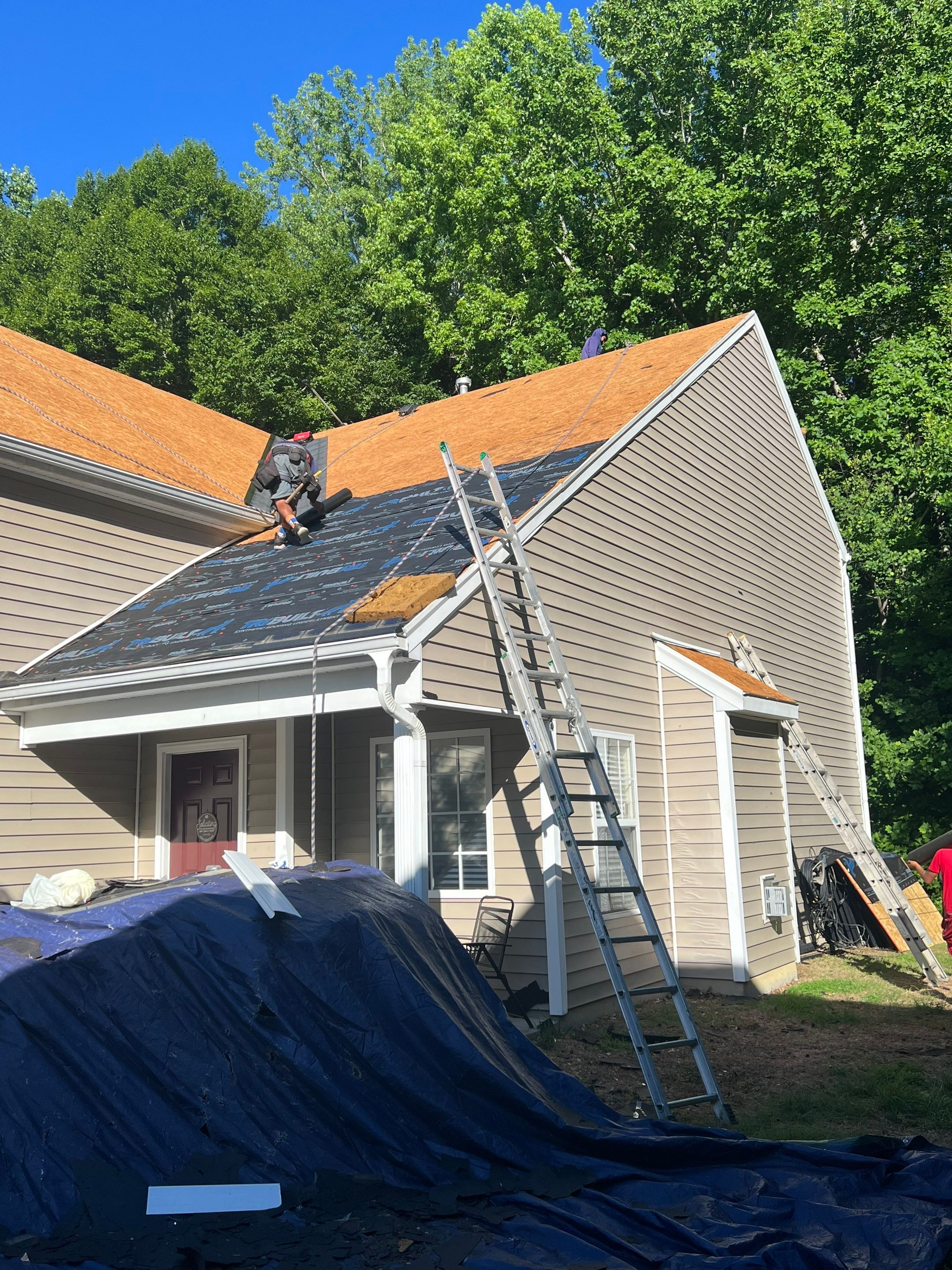 Roof replacement by hail damage by Just Brilliant Restoration JBR