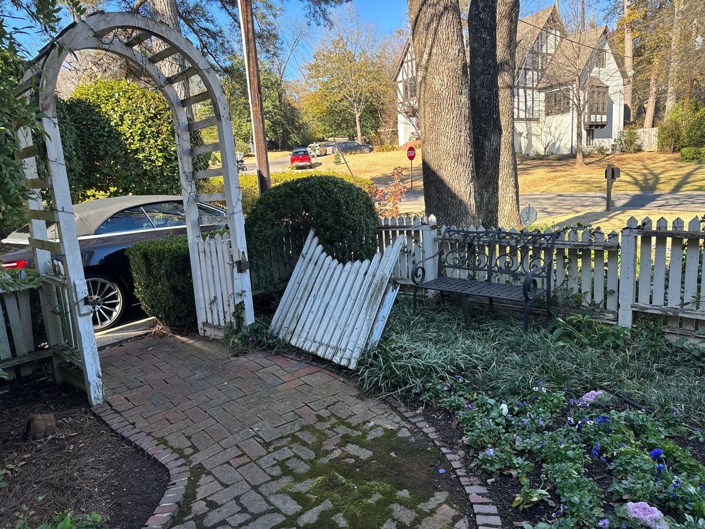 Montcrest - Fence by Pillar and Pine