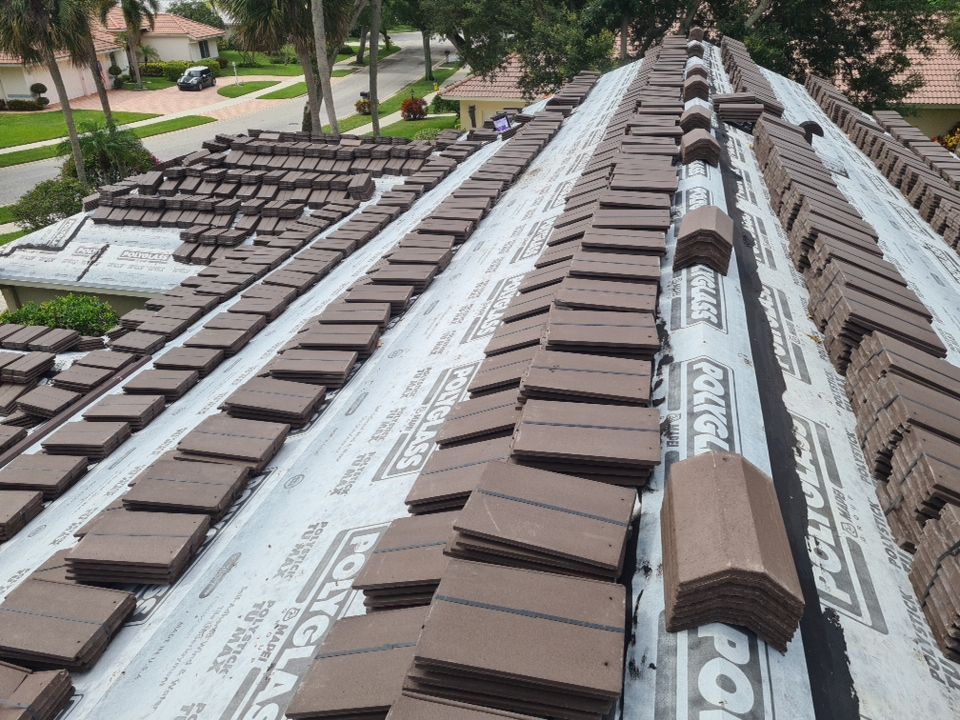 Residential Roofing Installation using Eagle Roofing Tile by BLUES BROTHERS ROOFING