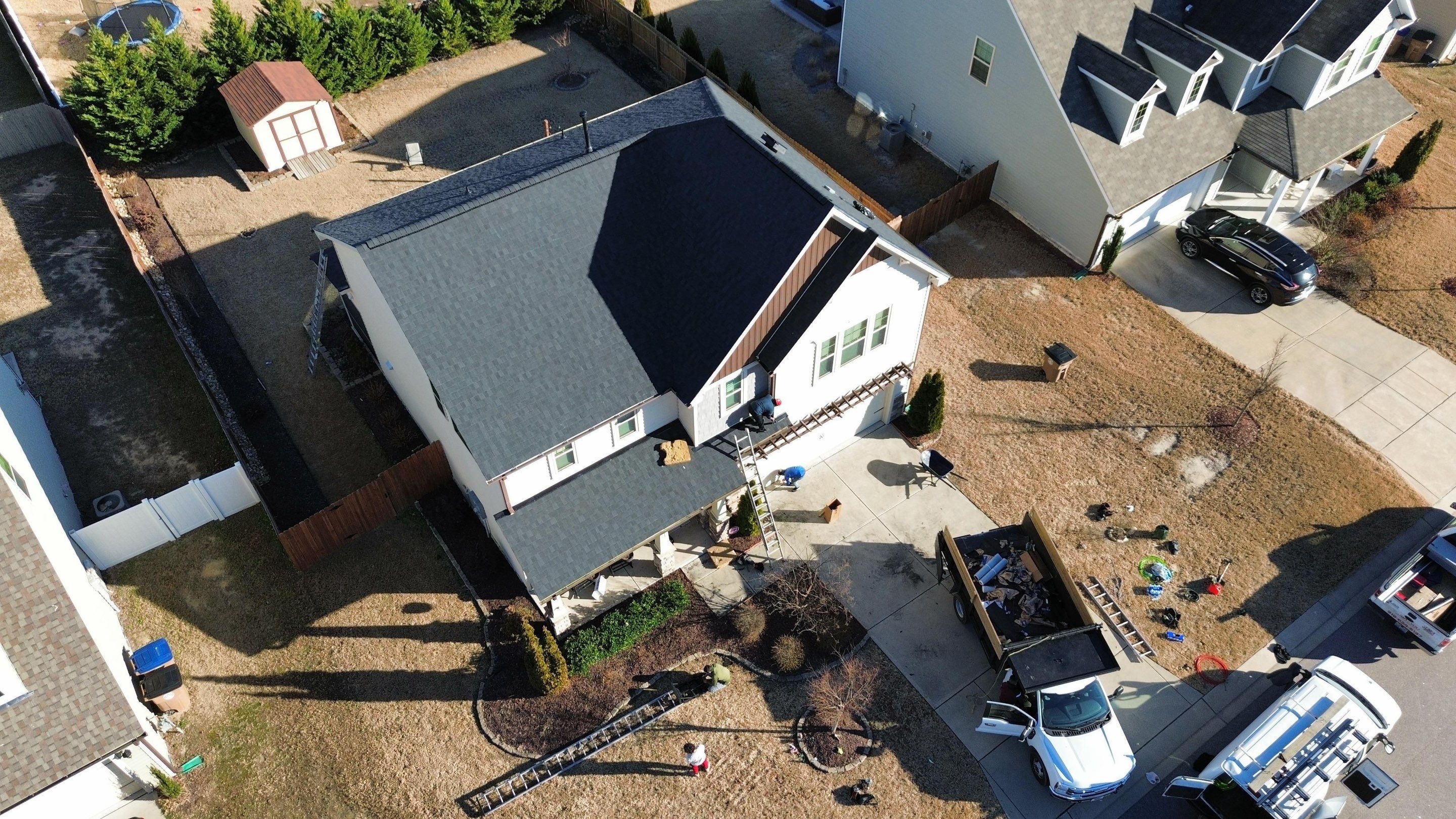 Roof replacement by hail damage, interior repair and solar panels replacement  by Just Brilliant Restoration JBR