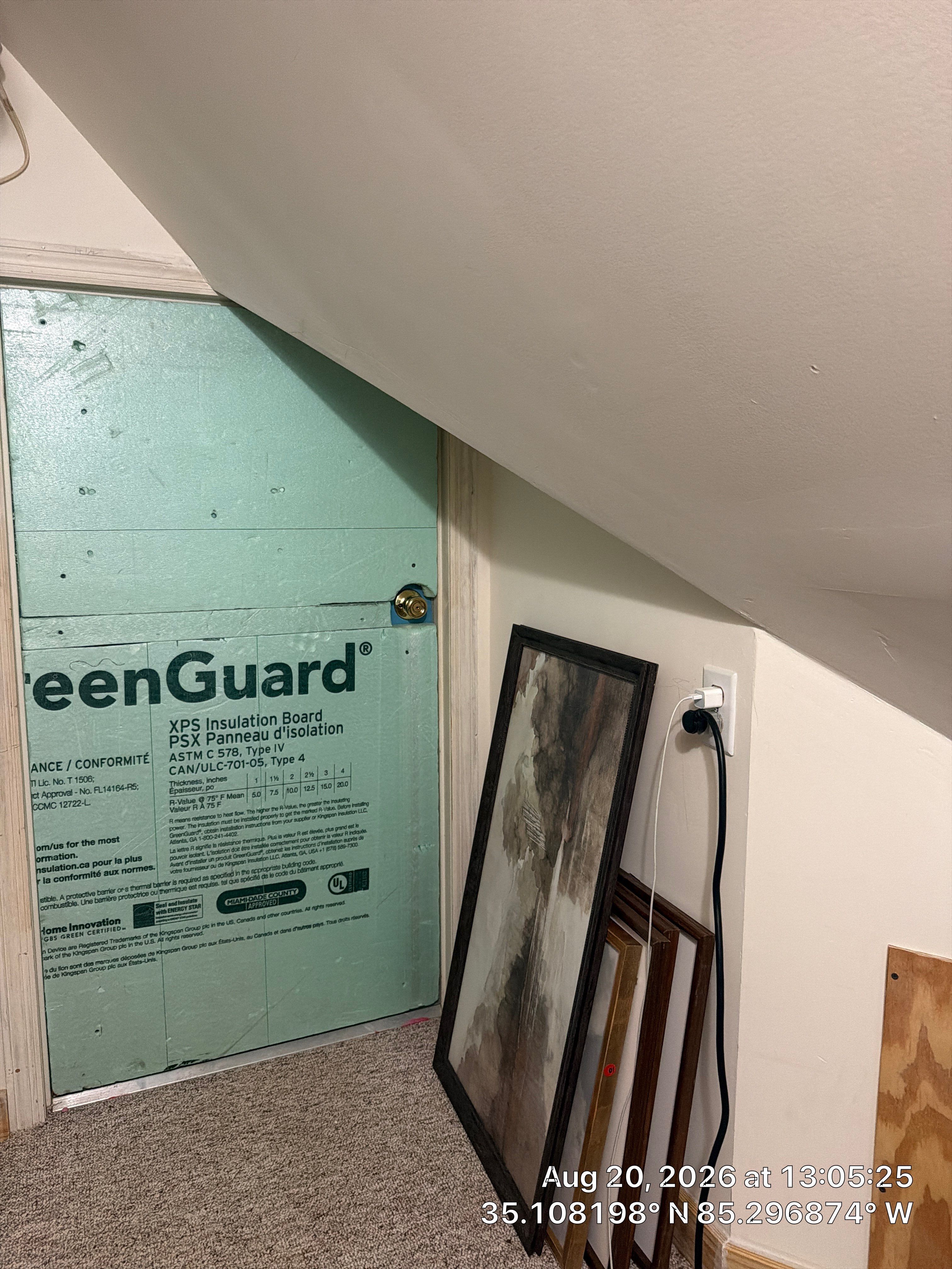 Attic Insulation Board Installation and AC Unit Setup in Chattanooga by CompanyCam Sales Demo