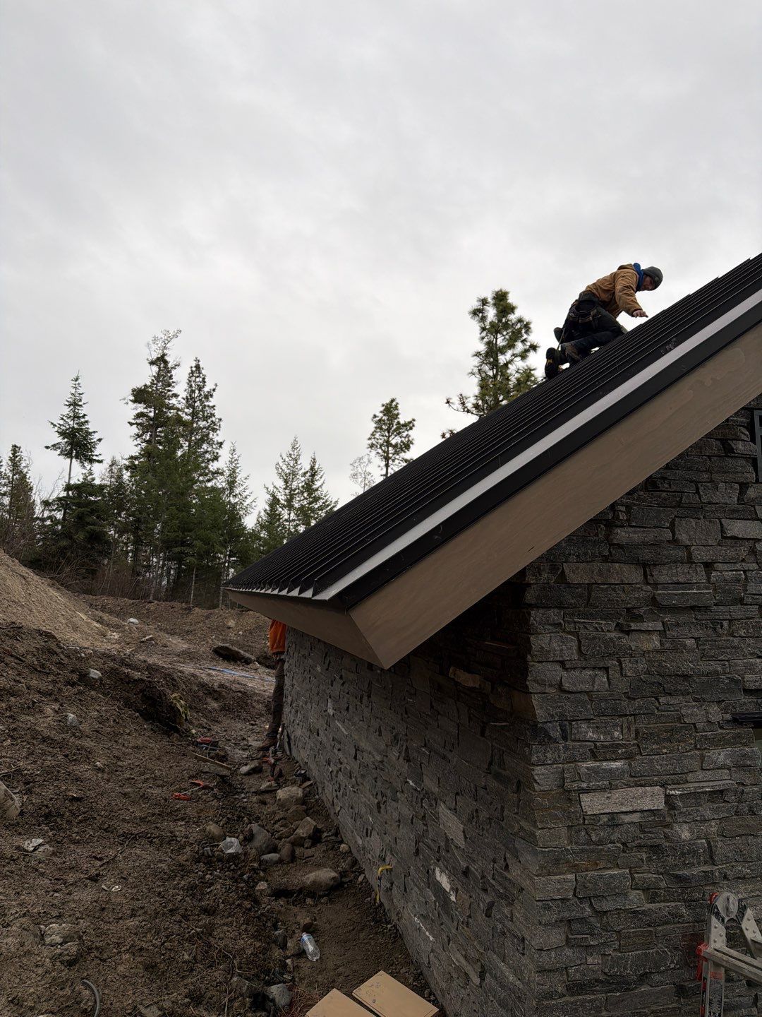 CMG ULG Mechanical Lock Standing Seam - Dark Bronze by Montana Roofing Solutions