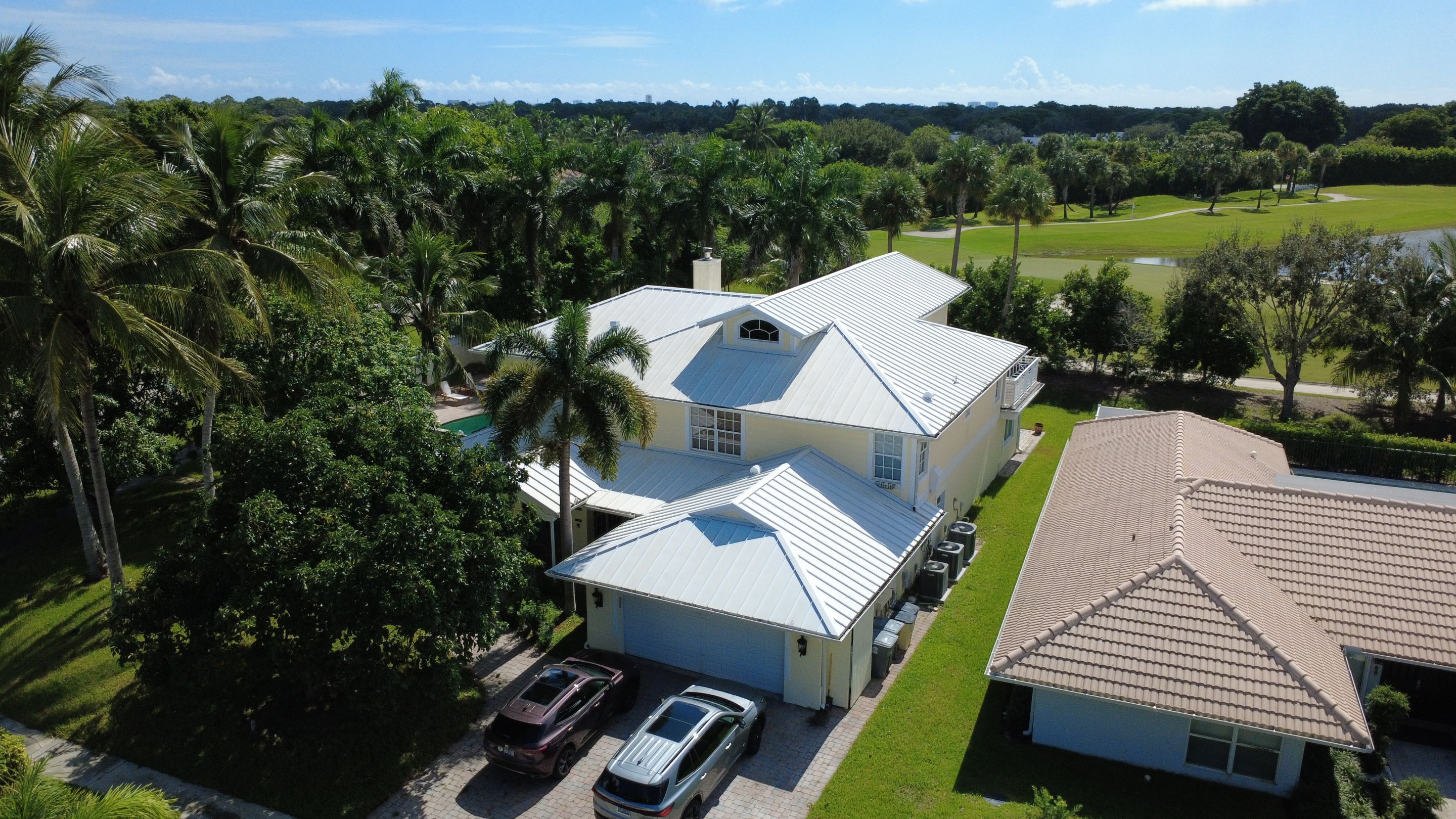 Residential Roofing Installation using 1" Nail strip metal roof by BLUES BROTHERS CONSTRUCTION CORP