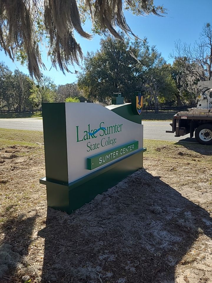 Monument Sign for Lake Sumter State College by SignCrafters