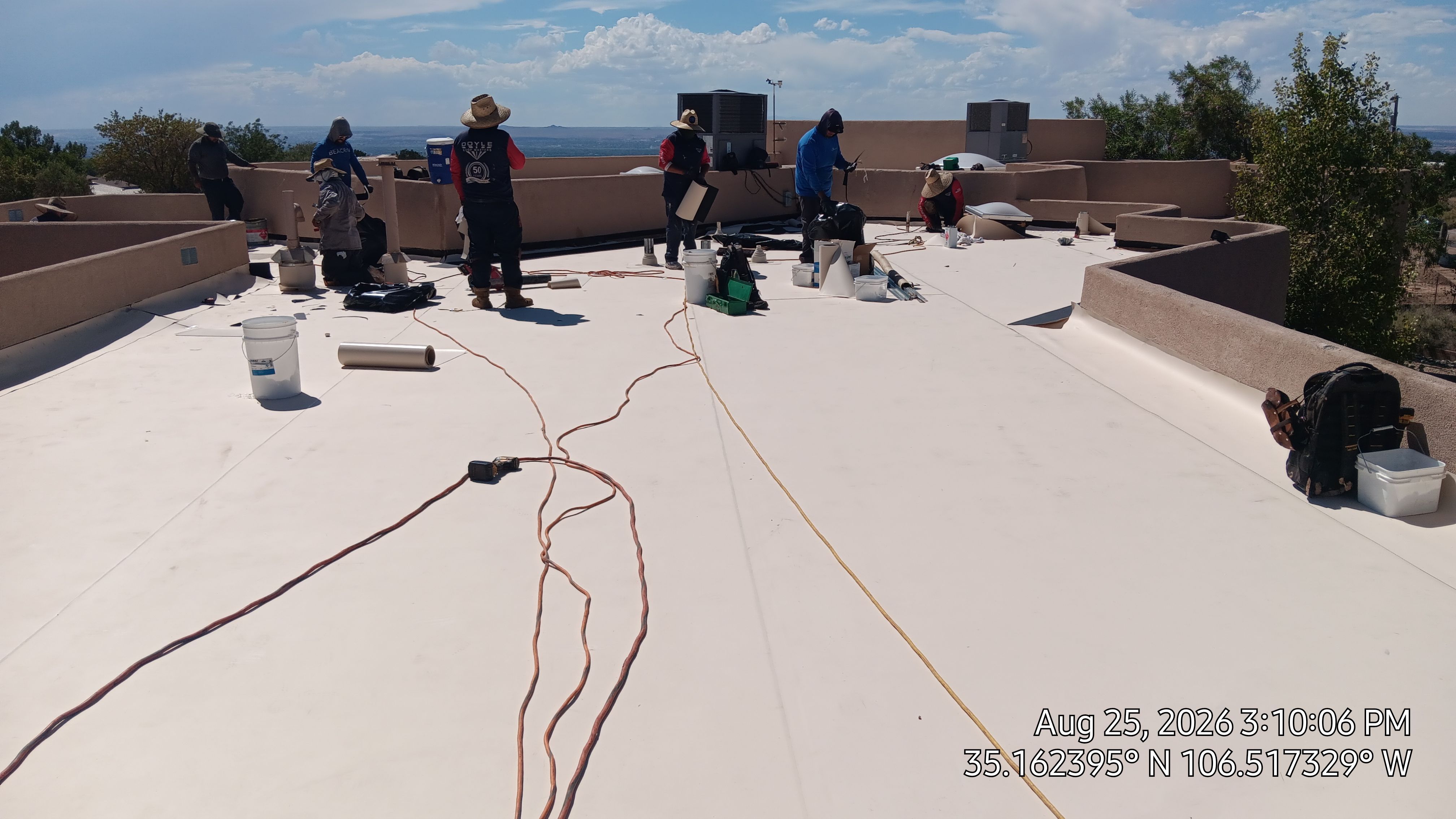 TPO Roof Replacement and Wood Repair in Albuquerque by Doyle Roof Masters Inc