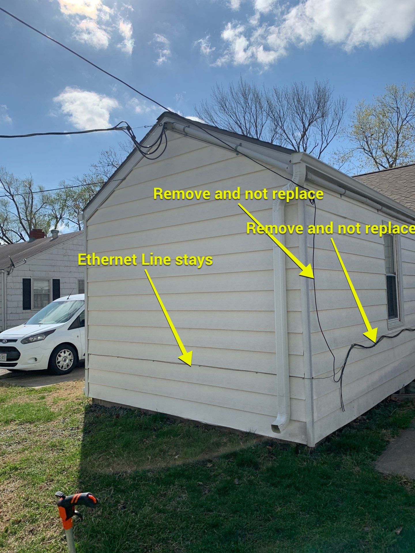 New Cypress Siding going on this North Kansas City Home  by EEC  Windows, Siding & Roofing 