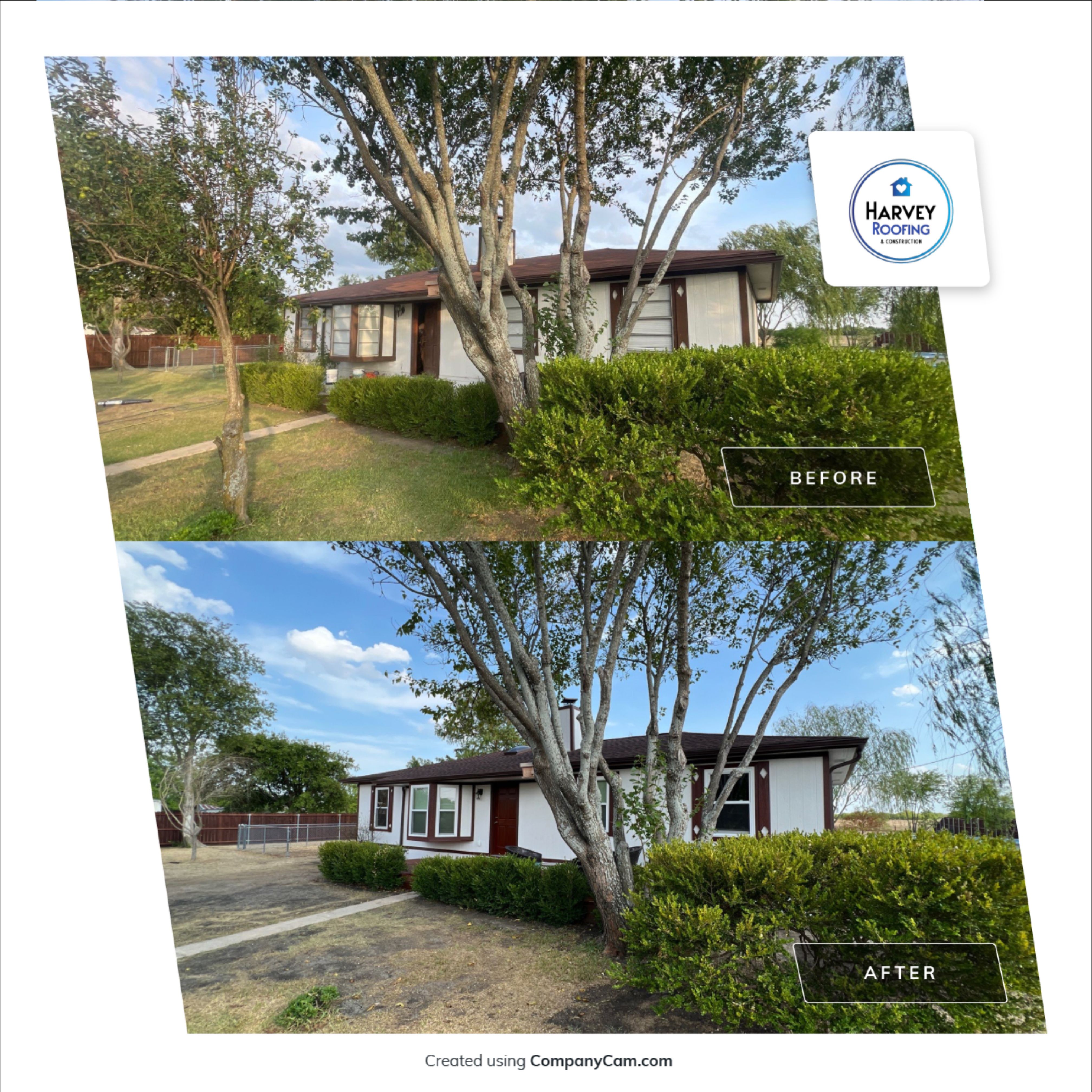 Residential Roofing Installation using Roofing Shingles by Harvey Roofing & Construction