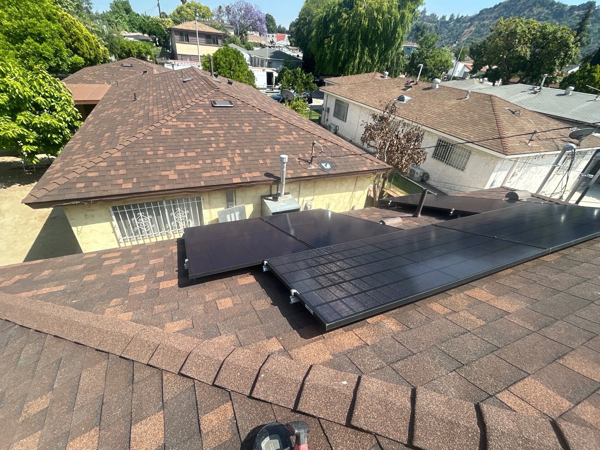 Eight Black Panels Solar Installation in Los Angeles by AWS Solar