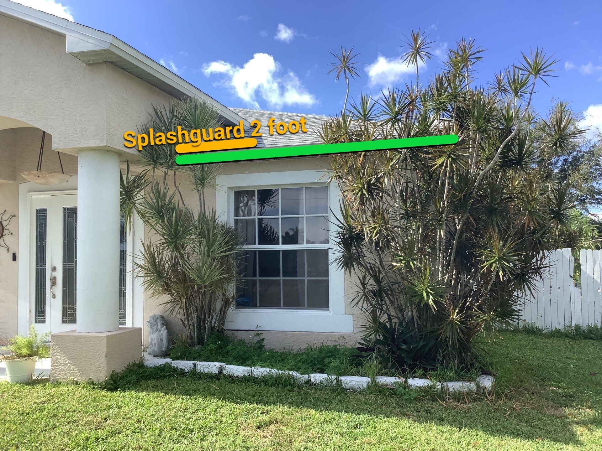 Splash Guards in Cape Coral FL by Gutter Professors