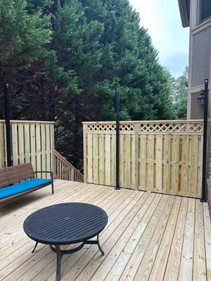 Decatur, GA Deck Resurface and Privacy Wall Build Using Pressure Treated Pine