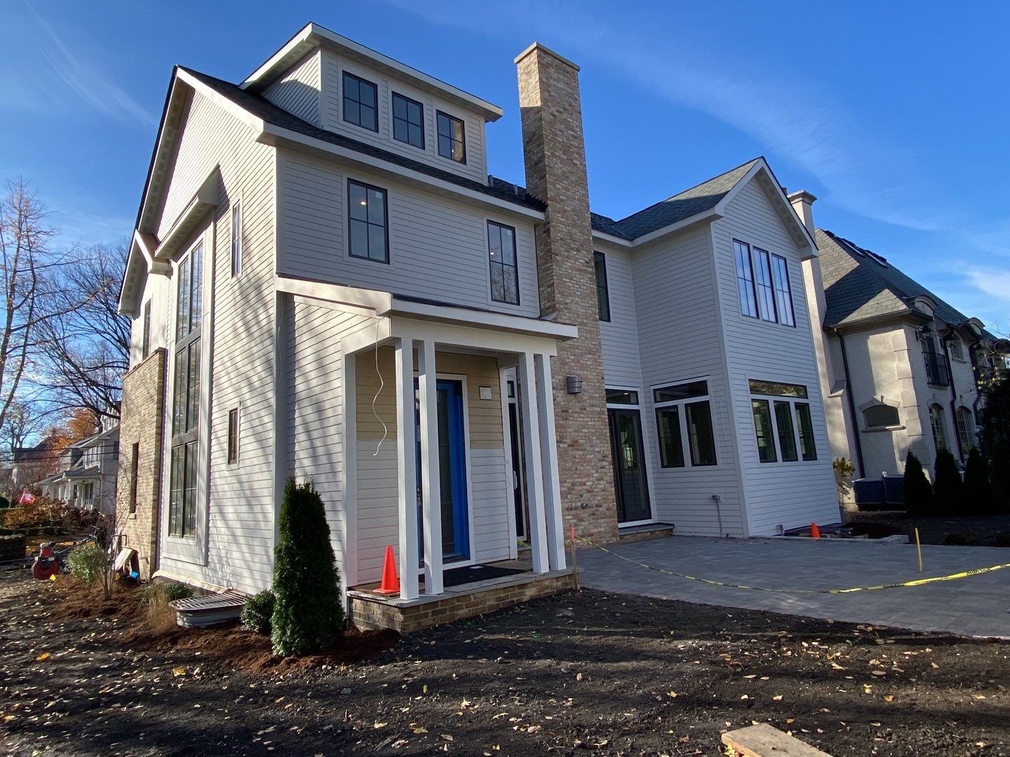 New Home Construction using Fiber Cement by Style Exteriors by Corley