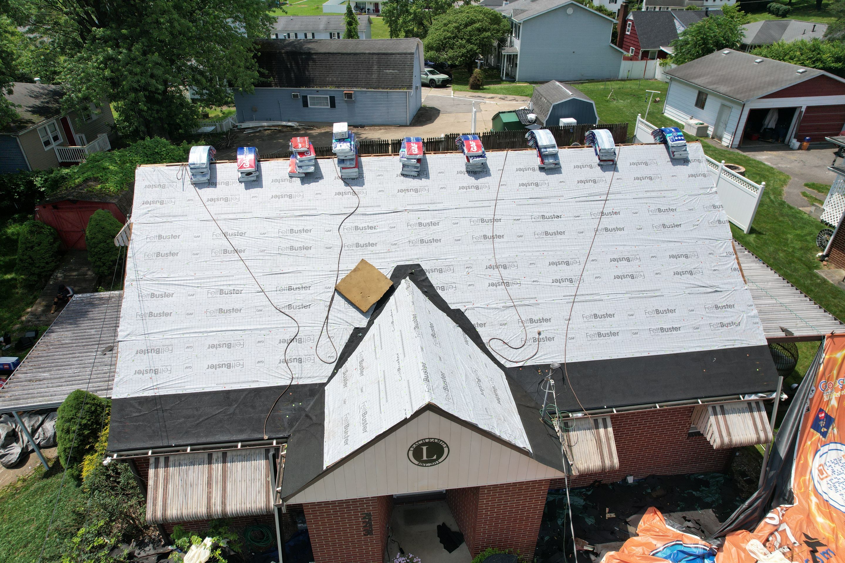 Residential Roofing Installation using GAF Timberline HDZ Pewter Gray by Rainstoppers Roofing