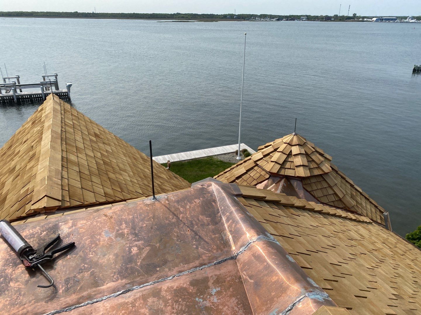 Residential Roofing Installation using Cedar Shakes by CMNG LLC