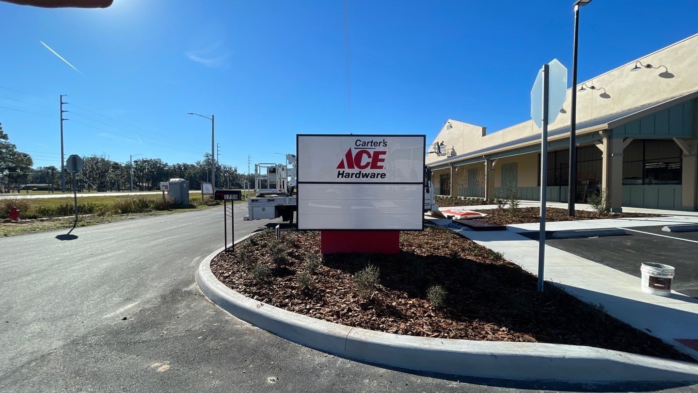 Channel Letters and Monument for Ace Hardware by SignCrafters