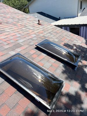 Merlot Roof Replacement & Tinted Skylight Installation | San Antonio, TX