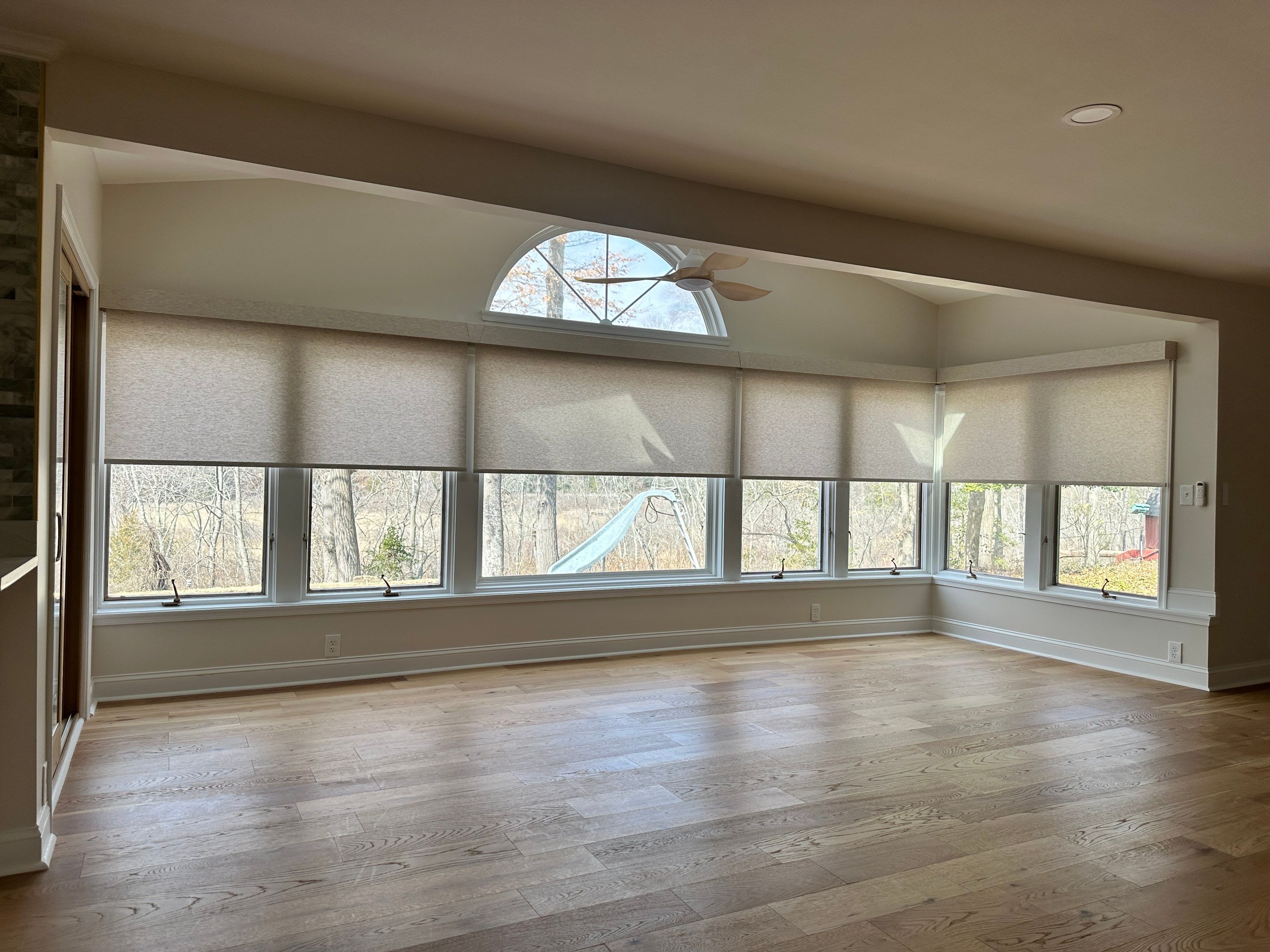 Roller Shade and Faux Wood Blind Installation - Dunkirk by Southern Maryland Custom Blinds