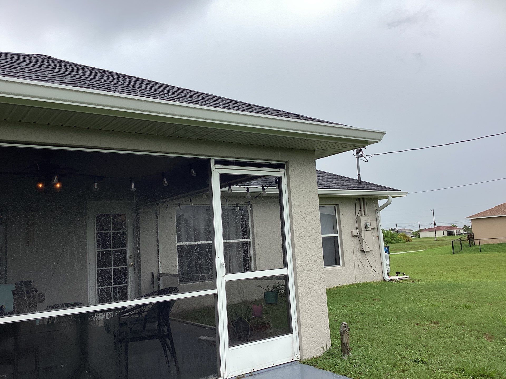 Seamless Gutters Project in Cape Coral Fl by Gutter Professors