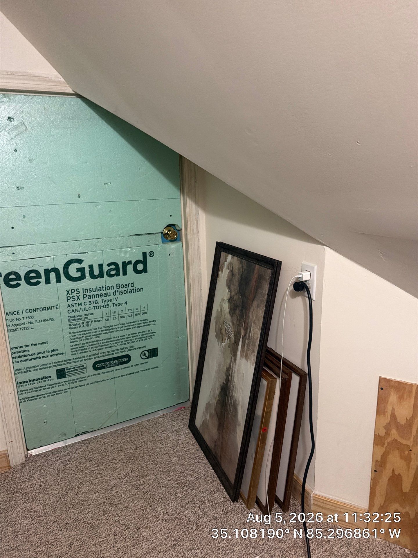 Attic Knee Wall Insulation and Access Door Sealing in Chattanooga by CompanyCam Sales Demo