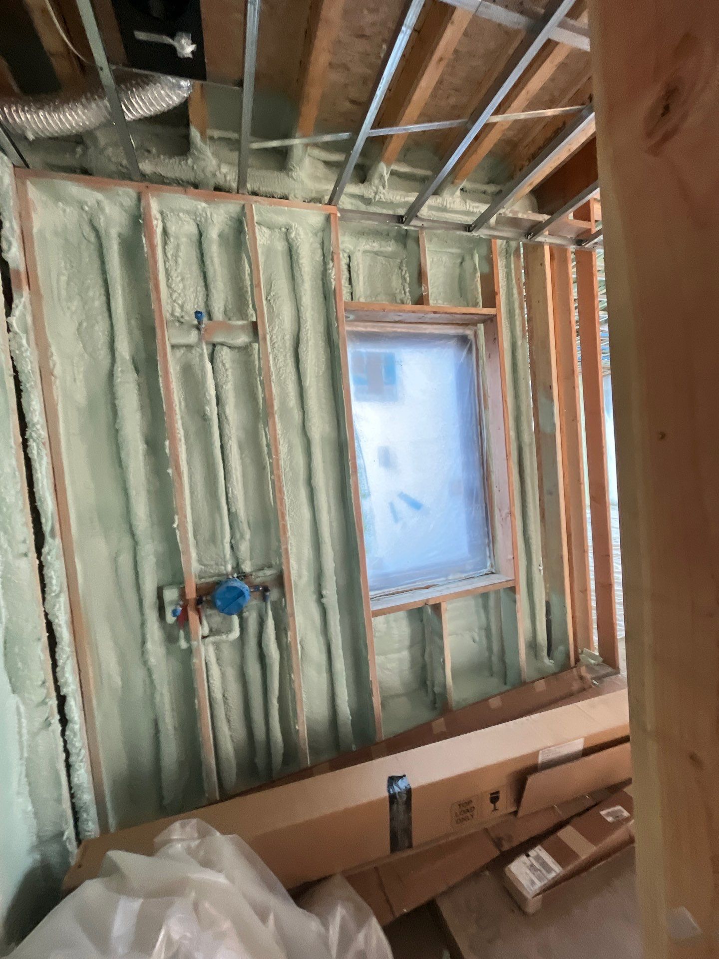 New Construction using Closed Cell Spray Foam by NYS Foam & Energy