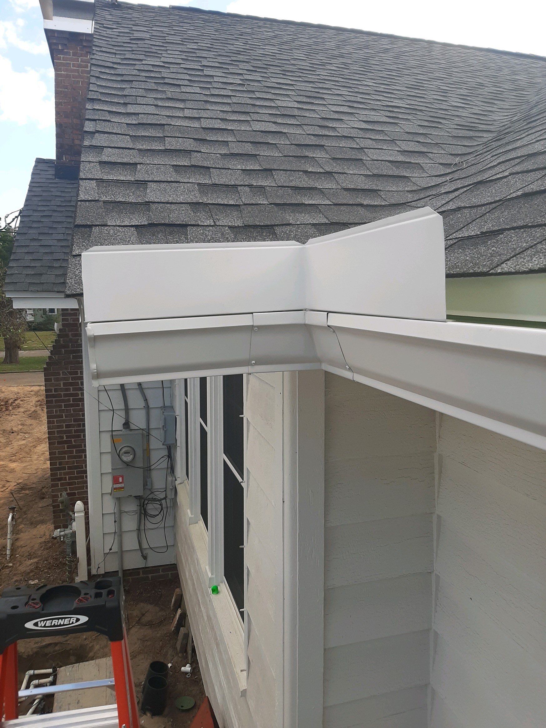 Gutter Installation using K-Style Seamless Gutters by Gutter Professors