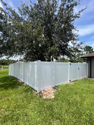 Vinyl Fence Installation using Vinyl Privacy Fence