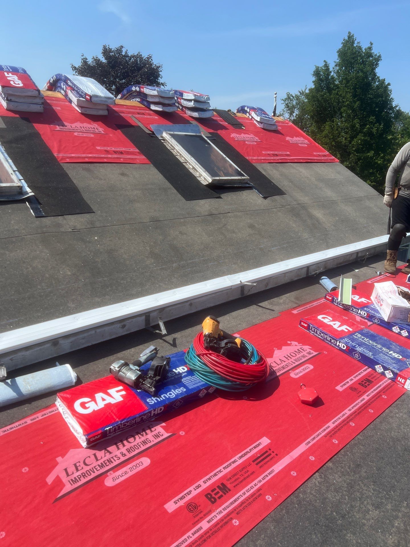 Full Roof Replacement by Lecla Home Improvements and Roofing INC